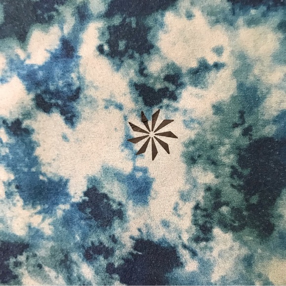 Athleta Salutation Stash 7/8 tight M turquoise blue tie-dye NWOT - Picture 12 of 15